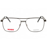 HUGO Men's Eyeglasses - Matte Ruthenium Black Metal Navigator Frame | HG 1145 0SVK 00 ,