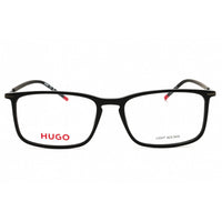 HUGO Men's Eyeglasses - Black Plastic Rectangular Full Rim Frame | HG 1231 0807 00 ,