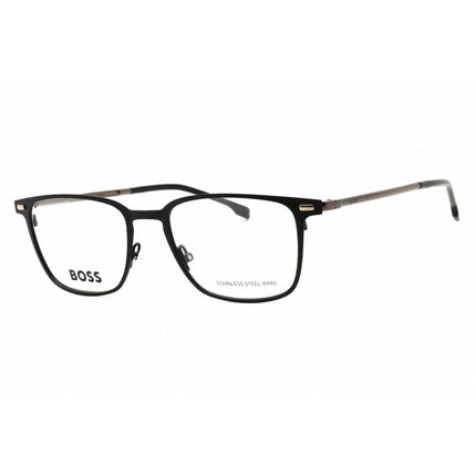 Hugo Boss Men's Eyeglasses - Matte Black Metal Square Full Rim Frame | 1021 0003 00 ,