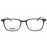 Hugo Boss Men's Eyeglasses - Matte Black Metal Square Full Rim Frame | 1021 0003 00 ,