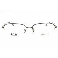 Hugo Boss Men's Eyeglasses - Matte Ruthenium Metal Rectangular | BOSS 1298/F 0R81 00 ,