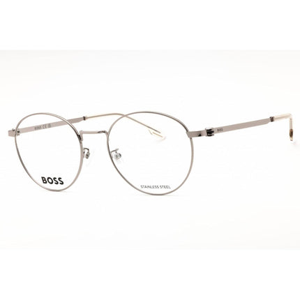 Hugo Boss Men's Eyeglasses - Gunmetal/Dark Grey Metal Round | BOSS 1539/F 06LB 00 ,