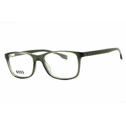 Hugo Boss Men's Eyeglasses - Green Plastic Rectangular Full Rim | BOSS 1570 01ED 00 ,