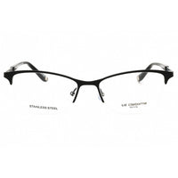 Liz Claiborne Women's Eyeglasses - Matte Black Metal Cat Eye Frame | L 442 0003 00 ,