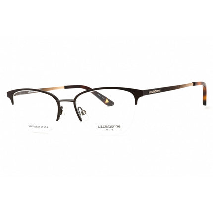Liz Claiborne Women's Eyeglasses - Matte Brown Metal Cat Eye Frame | L466 0YZ4 00 ,