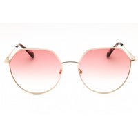 Longchamp Women's Sunglasses - Gold Metal Irregular Shape Full Rim Frame | LO154S 724 ,