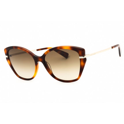 Longchamp Women's Sunglasses - Havana Acetate Cat Eye Full Rim Frame | LO627S 214 ,