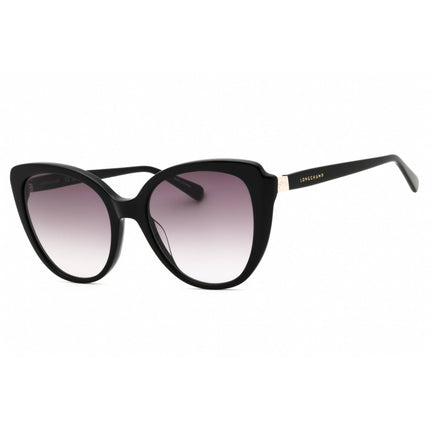 Longchamp Women's Sunglasses - Black Acetate Cat Eye Shape Full Rim Frame | LO670S 001 ,
