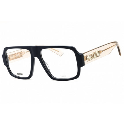 Moschino Men's Eyeglasses - Blue Plastic Square Shape Full Rim Frame | MOS644 0PJP 00 ,