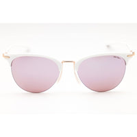 Nike Women's Sunglasses - Summit White Round Half Rim Frame | NIKE DIVOT E EV24039 101 ,