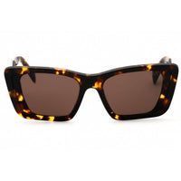 Prada Women's Sunglasses - Havana Honey Plastic Cat Eye Full Rim | 0PR 08YS 01V8C1 ,