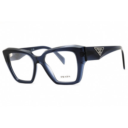 Prada Women's Eyeglasses - Transparent Blue Plastic Cat Eye Frame | 0PR 09ZV 08Q1O1 ,