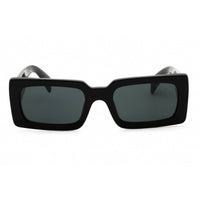 Prada Unisex Sunglasses - Black Acetate Rectangular Full Rim Frame | 0PR A07S 1AB5S0 ,