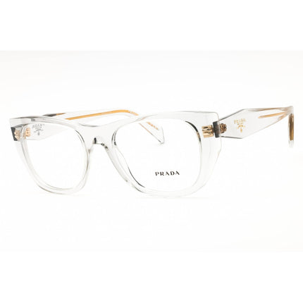 Prada Women's Eyeglasses - Transparent Light Grey Acetate Cat Eye | 0PR A18V 12R1O1 ,