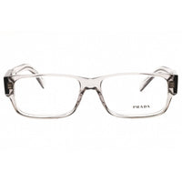 Prada Men's Eyeglasses - Transparent Grey Acetate Rectangular Frame | 0PR B09V 16Z1O1 ,