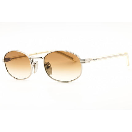 Prada Women's Sunglasses - Silver Metal Oval Shape Full Rim Frame | 0PR B53S 1BC80K ,