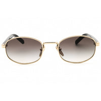 Prada Women's Sunglasses - Pale Gold Metal Oval Shape Full Rim Frame | 0PR B53S ZVN02C ,