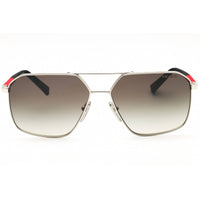 Prada Men's Sunglasses - Silver Metal Irregular Shape Full Rim Frame | 0PS A50S 1BC02M ,