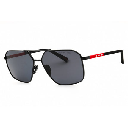 Prada Men's Sunglasses - Matte Black Metal Irregular Full Rim Frame | 0PS A50S 1BO02G ,