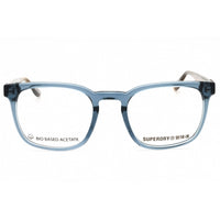 Superdry Men's Eyeglasses - Blue Crystal Plastic Square Full Rim Frame | SDO-2015 105 ,