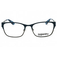 Superdry Women's Eyeglasses - Blue/Gunmetal Metal Rectangular Frame | SDO-MIA 006 ,