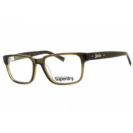 Superdry Unisex Eyeglasses - Khaki Acetate Rectangular Full Rim Frame | SDO-PATTON 170 ,