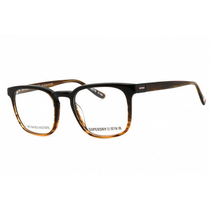 Superdry Unisex Eyeglasses - Horn Fade Plastic Square Full Rim Frame | SDO2015 194BJ ,