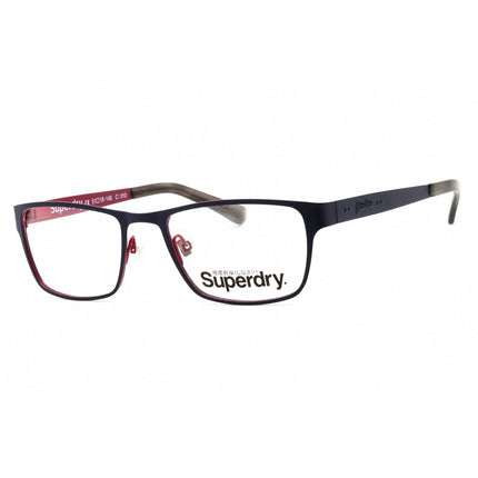 Superdry Men's Eyeglasses - Navy Metal Rectangular Shape Full Rim Frame | SDOCEDAR 010 ,