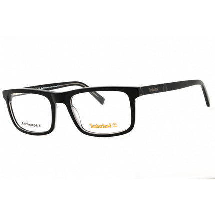 Timberland Men's Eyeglasses - Shiny Black Acetate Rectangular Frame | TB50023 001 ,