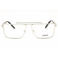 Versace Men's Eyeglasses - Silver Metal Rectangular Full Rim Frame | 0VE1295 1000 ,