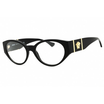 Versace Women's Eyeglasses - Black Plastic Oval Shape Full Rim Frame | 0VE3345 GB1 ,