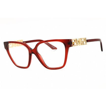 Versace Women's Eyeglasses - Transparent Red Plastic Cat Eye Frame | 0VE3358B 5476 ,