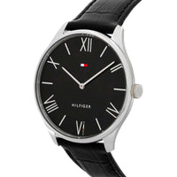 Tommy Hilfiger Men's Watch - Becker Quartz Black Dial Genuine Leather Strap | 1710516 ,
