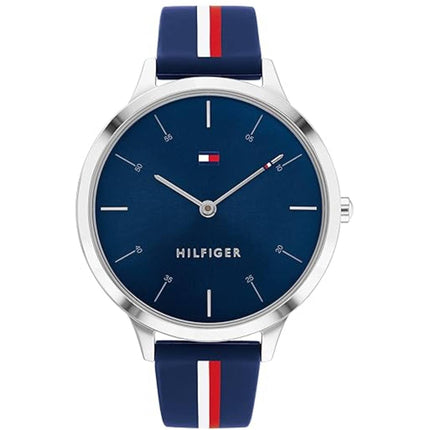 Tommy Hilfiger Women's Watch - Samantha Navy-Blue Dial Silicone Strap Quartz | 1782499 ,