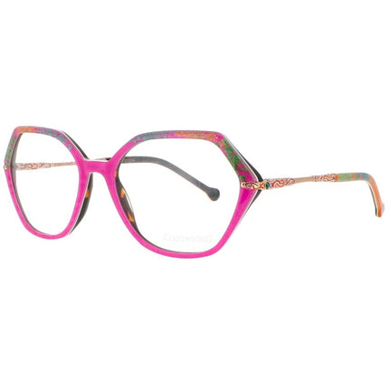 Coco Song Women's Eyeglasses - Pink Plastic Geometric Frame | SWEET MAMA CV257.02-09 ,