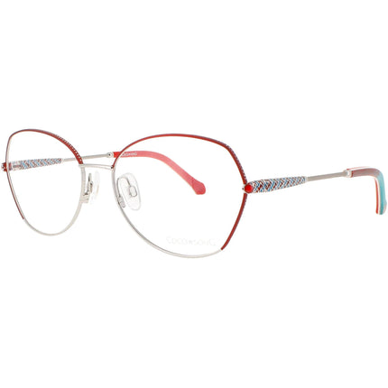 Coco Song Women's Eyeglasses - Silver/Red/Blue Frame | DAIQUIRI CHEERS CV247.04-09 ,
