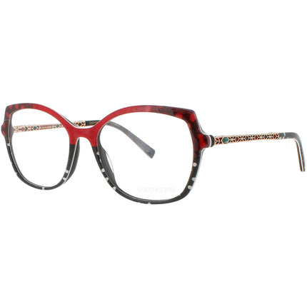 Coco Song Women's Eyeglasses - Black/Red Plastic Butterfly | LONG NIGHT CV249.03-09 ,
