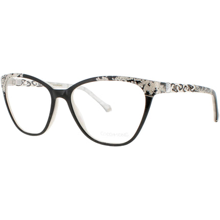 Coco Song Women's Eyeglasses - Black/White Cat Eye | MOONLIGHT SHADOW CV251.01-09 ,