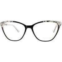 Coco Song Women's Eyeglasses - Black/White Cat Eye | MOONLIGHT SHADOW CV251.01-09 ,