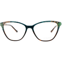 Coco Song Women's Eyeglasses - Green/Black Full Rim | MOONLIGHT SHADOW CV251.03-09 ,