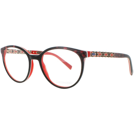 Coco Song Women's Eyeglasses - Black/Red Plastic Round | NOBODY KNOWS CV245.02-09 ,
