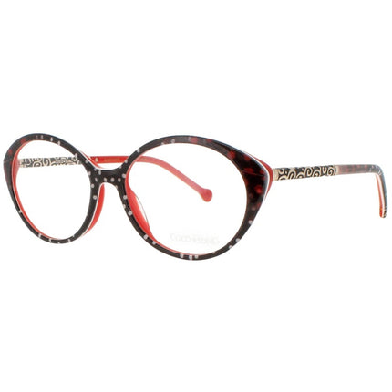 Coco Song Women's Eyeglasses - Black/Red Plastic Oval | RUNNING JEANS CV253.01-09 ,