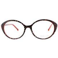 Coco Song Women's Eyeglasses - Black/Red Plastic Oval | RUNNING JEANS CV253.01-09 ,