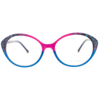 Coco Song Women's Eyeglasses - Blue/Pink Plastic Oval | RUNNING JEANS CV253.03-09 ,