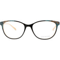 Coco Song Women's Eyeglasses - Black/Beige/Gold Cat Eye Frame | SHERRY RED CV254.04-09 ,