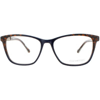 Coco Song Women's Eyeglasses - Blue/Brown Plastic Square Frame | BLUE EYES CV230.01-09 ,
