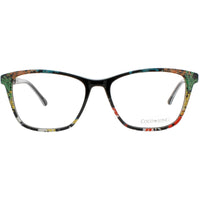 Coco Song Women's Eyeglasses - Black/Multi Plastic Square | BLUE EYES CV230.03-09 ,