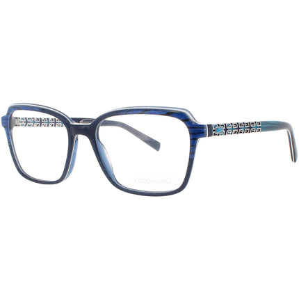 Coco Song Women's Eyeglasses - Black/Blue Square Frame | CALIFORNIA DREAM CV232.02-09 ,