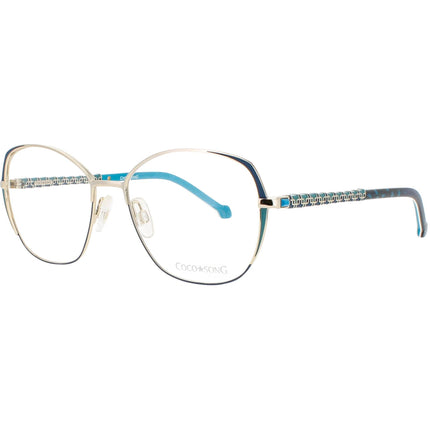 Coco Song Women's Eyeglasses - Gold/Turquoise Metal Frame | CRUISING NIGHT CV234.02-09 ,