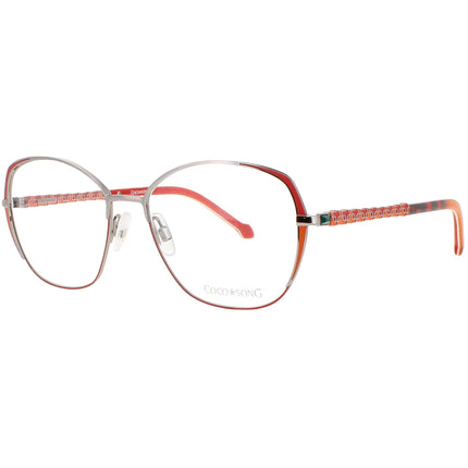 Coco Song Women's Eyeglasses - Red Metal Full Rim Frame | CRUISING NIGHT CV234.03-09 ,